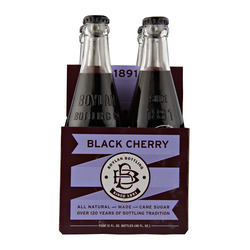 Boylan Cane Sugar Soda, Black Cherry 6/4pk 12oz